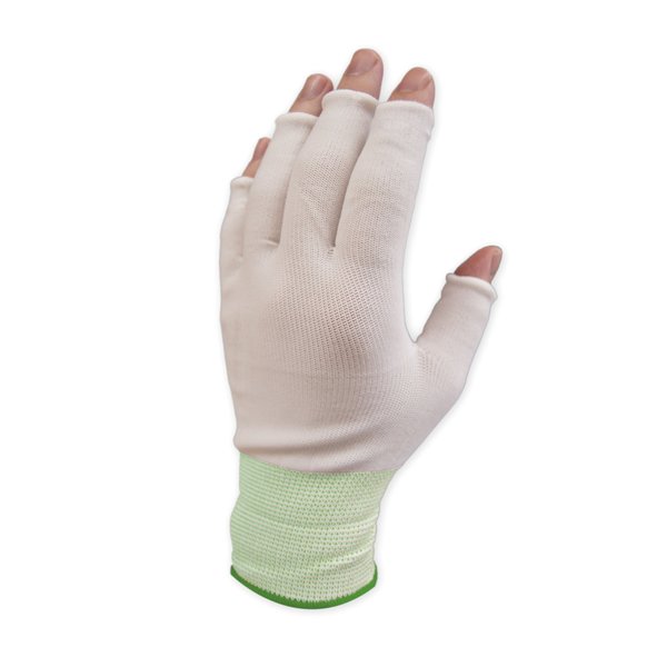 Pure Touch Pure Touch Half Finger Nylon Glove Liner Size L, 300pair/PK, Moisture Wicking & Barrier Protection GLHF-S